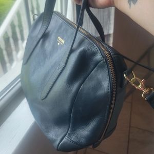 Original Heritage Blue Fossil Sydney Satchel